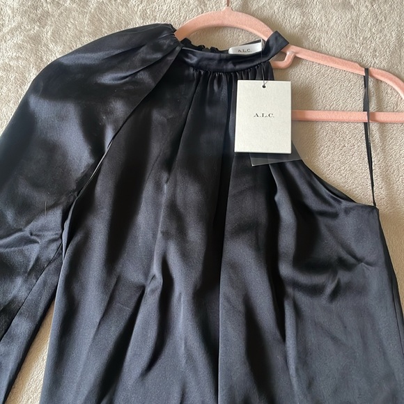 A.L.C. Piper Silk One Shoulder Top - Picture 10 of 11